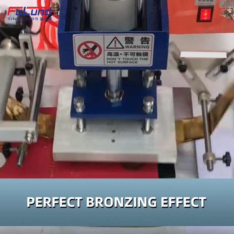 Pneumatic Hot Foil Stamping Machine For Paper Card Label Wood Leather